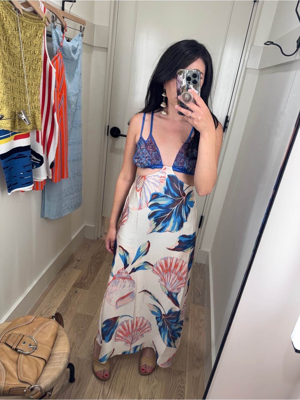 Anthropologie Celandine Shell Comber Midi Dress